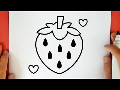 Preview of HOW TO DRAW A STRAWBERRY