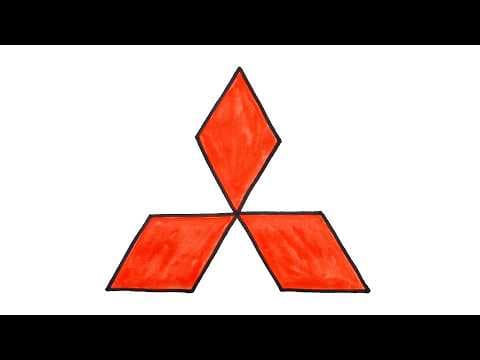Preview of How to Draw Mitsubishi Logo | Step-by-Step Tutorial!
