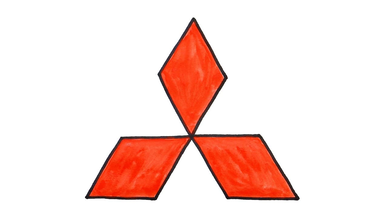 Preview of How to Draw Mitsubishi Logo | Step-by-Step Tutorial!