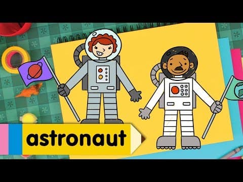 Preview of How to Draw An Astronaut | Kids Drawing Lesson | Step By Step