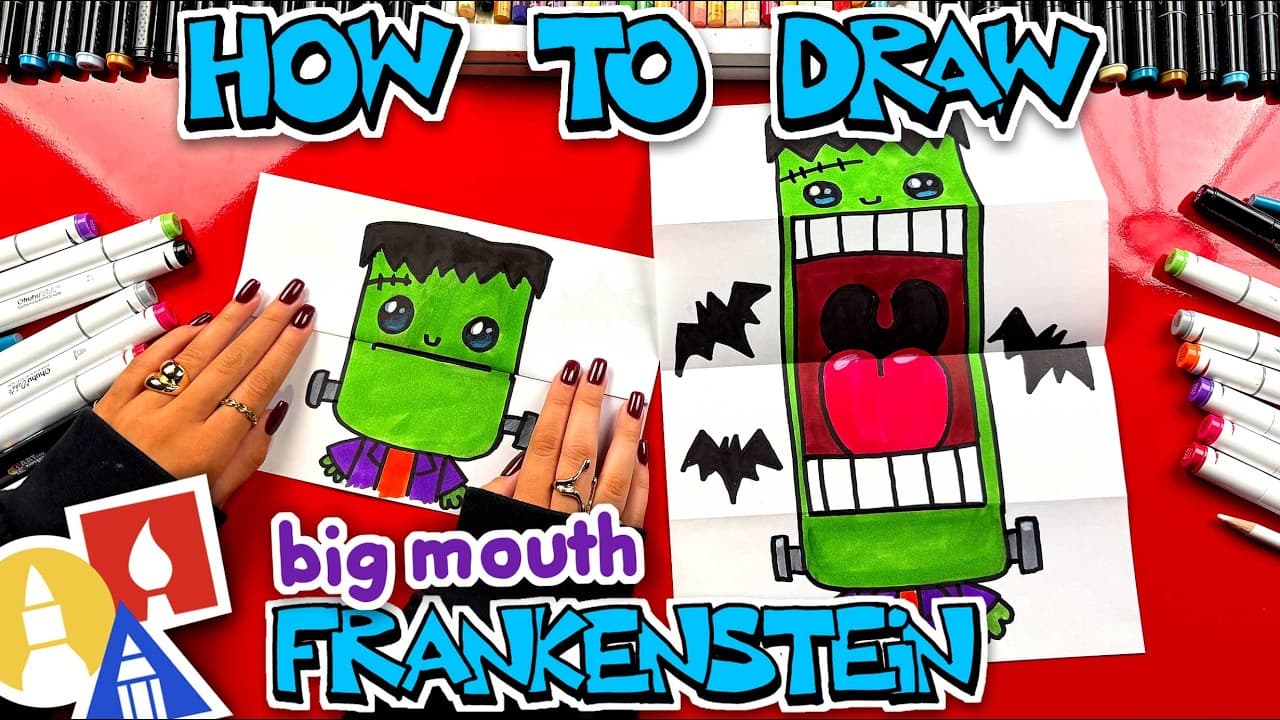 Preview of How To Draw Frankenstein Big Mouth