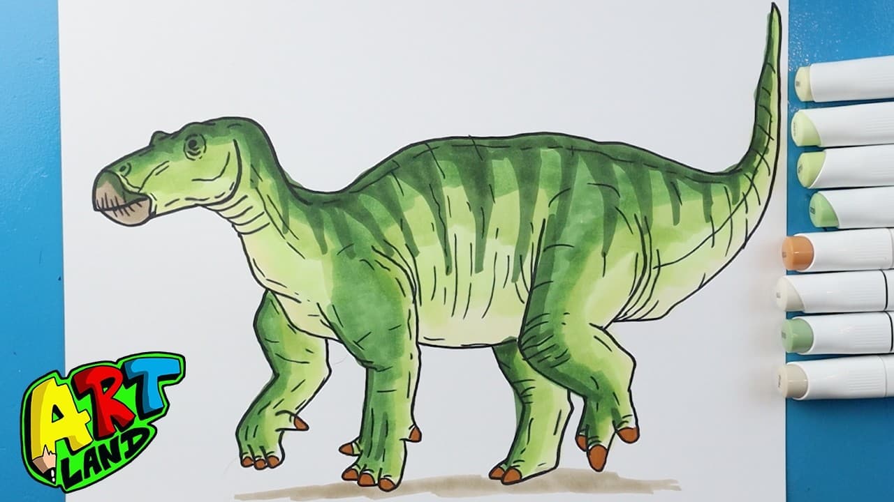 Preview of How to Draw an Iguanodon