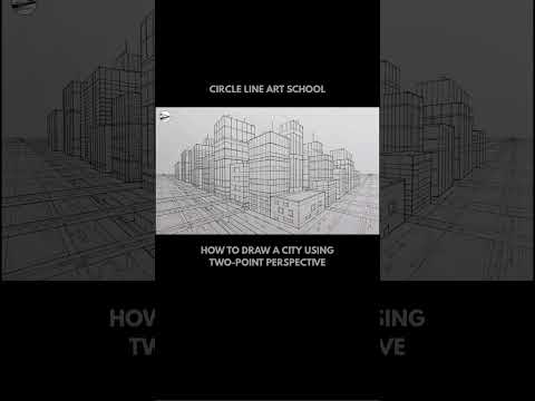 Preview of How to Draw a City using Two-Point Perspective