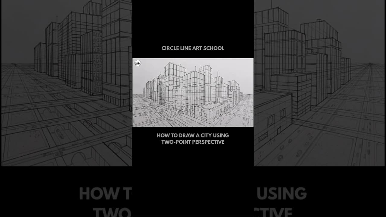 Preview of How to Draw a City using Two-Point Perspective