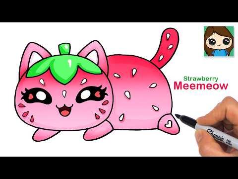 Preview of How to Draw Strawberry Cat | Aphmau Meemeows