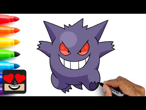 Preview of How To Draw Gengar | Pokemon