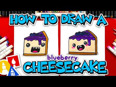 Preview of How To Draw A Funny Blueberry Cheesecake