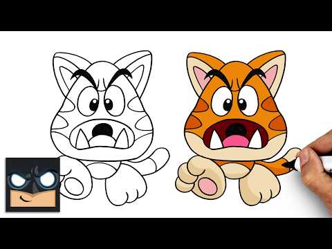 Preview of How to Draw Goomba Cat | Super Mario