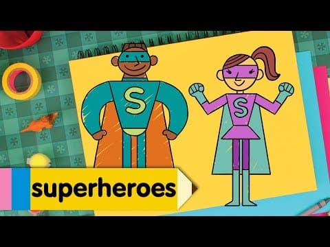 Preview of How to Draw Superheroes | Super Simple Draw