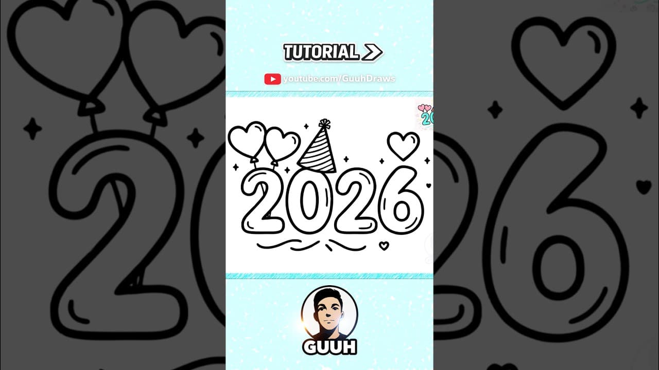 Preview of How to Draw 2026 (Very Easy) ✨