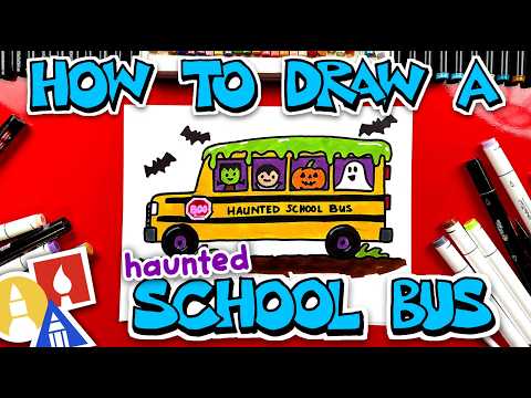 Preview of How To Draw A Haunted School Bus