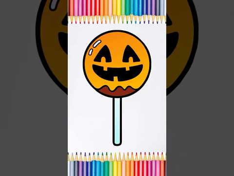 Preview of How to Draw a Halloween Cake Pop