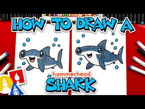 Preview of How To Draw A Cute Hammerhead Shark