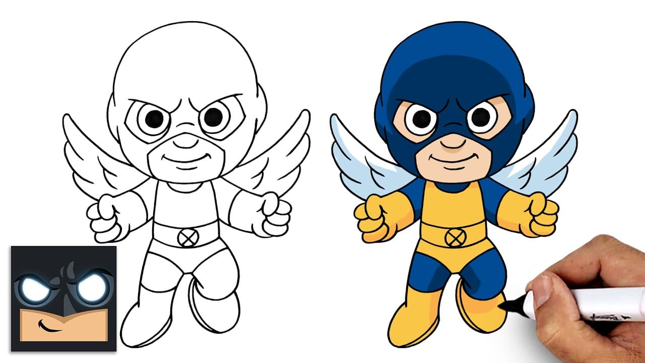 Preview of How to Draw Angel | X-Men