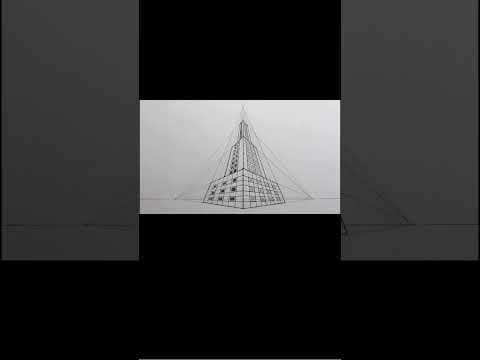 Preview of How to Draw a 3D Building using Three-Point Perspective