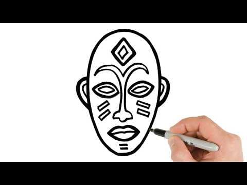 Preview of How to Draw African Mask | Super Easy Step-by-Step Tutorial!