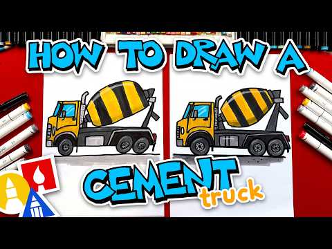 Preview of How To Draw A Cement Truck