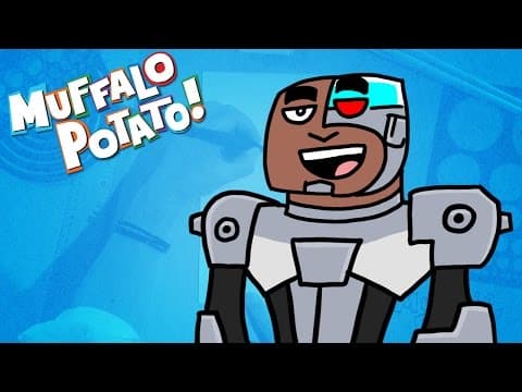 Preview of How to Draw CYBORG from TEEN TITANS GO with Muffalo Potato
