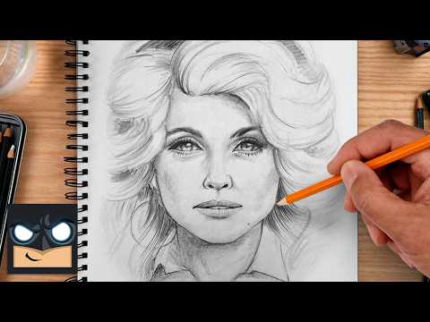 Preview of How to Draw Dolly Parton | Sketch Sunday Tribute