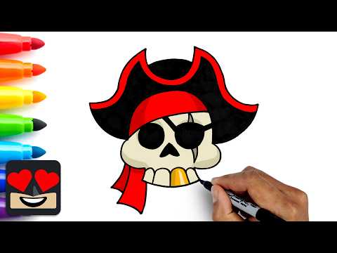 Preview of How To Draw Pirate Skull | Beginner Drawing Tutorial