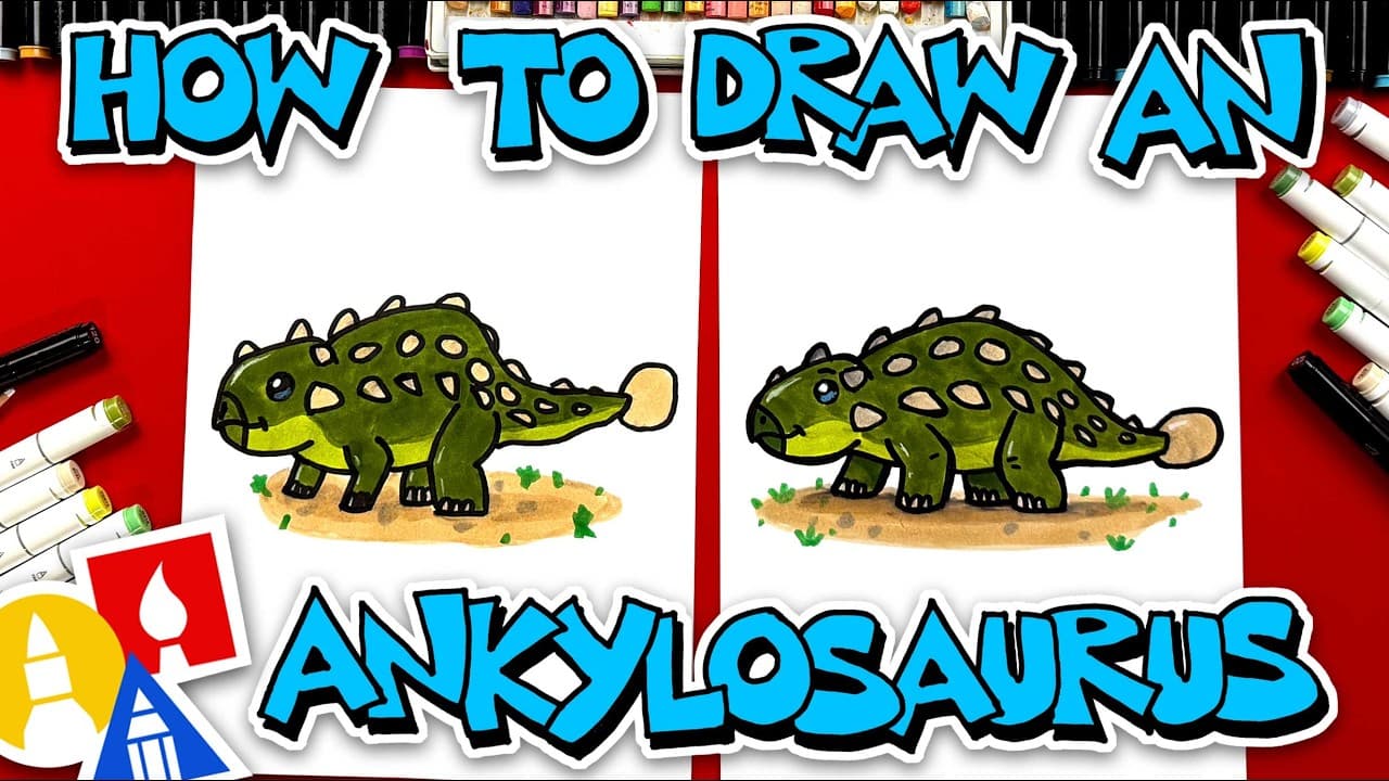 Preview of How To Draw A Cartoon Ankylosaurus