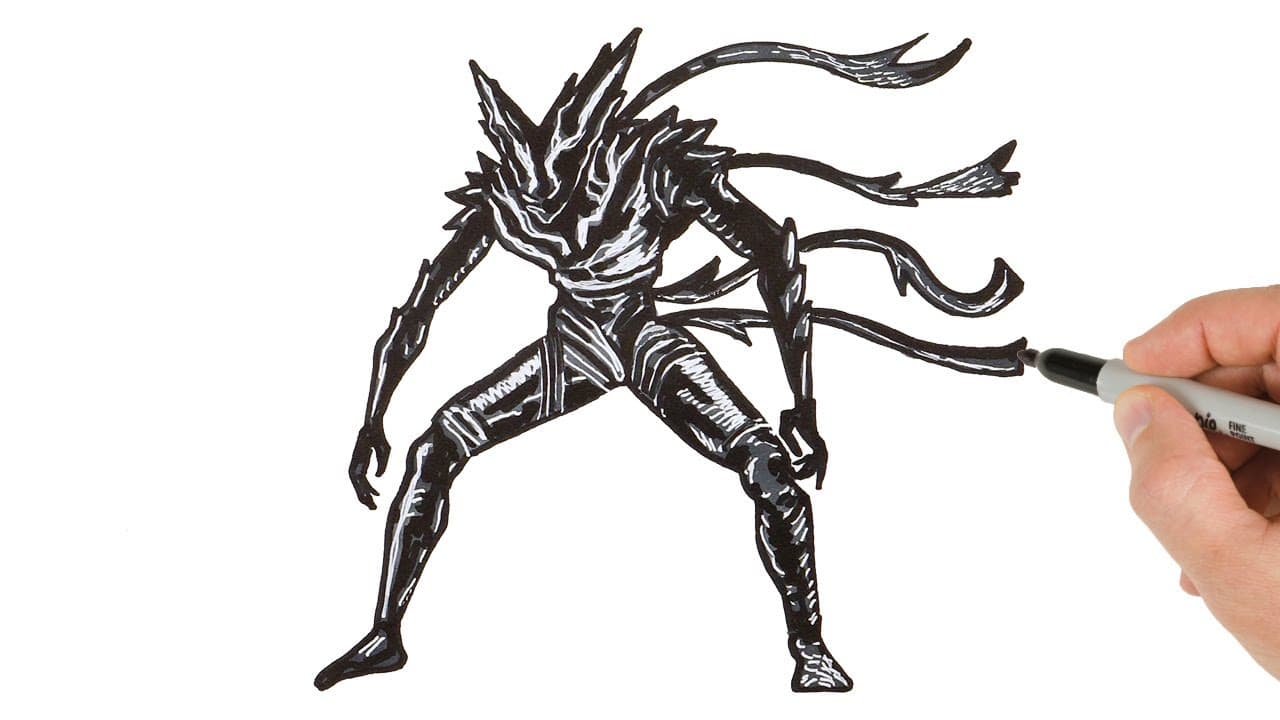 Preview of How to Draw Monster Garou | One Punch Man | Step-by-Step Tutorial!