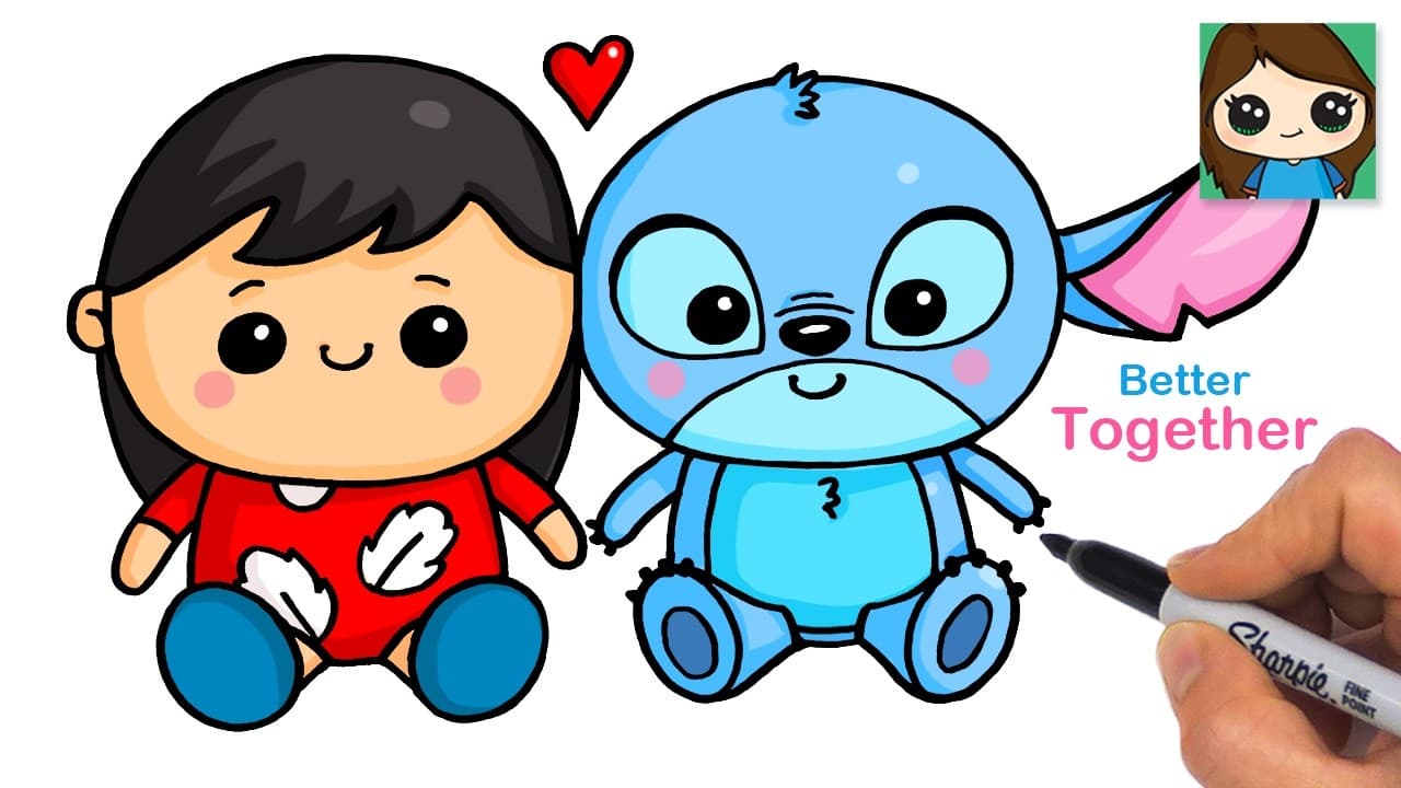 Preview of How to Draw Lilo and Stitch β€οΈ Hallmark Better Together