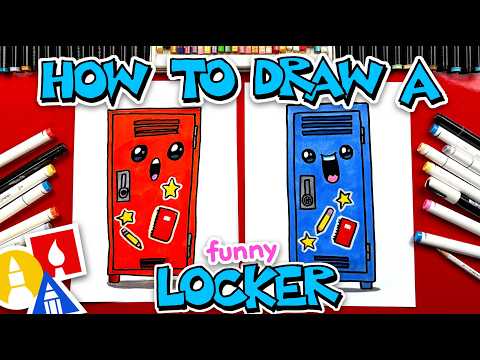 Preview of How To Draw A Funny School Locker