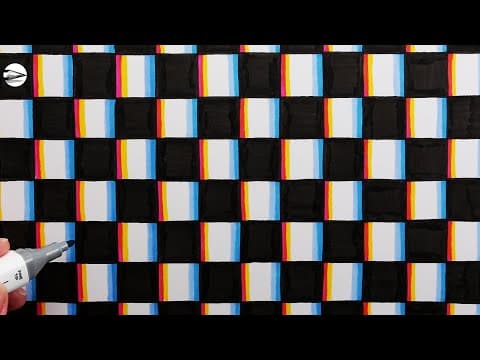 Preview of How to Draw a Chromatic Aberration Checkerboard Effect