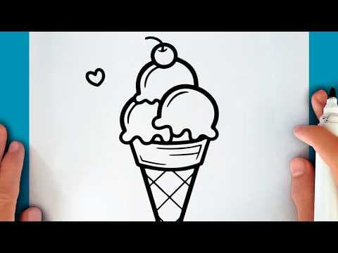 Preview of How to draw an ICE CREAM
