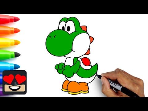 Preview of How To Draw Yoshi | Super Mario