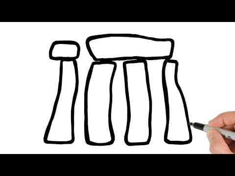 Preview of How to Draw Stonehenge | Super Easy Step-by-Step Tutorial!