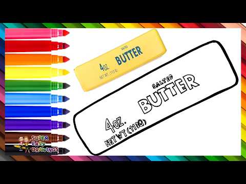 Preview of Draw And Color A Butter Squishy π§π Drawings For Kids
