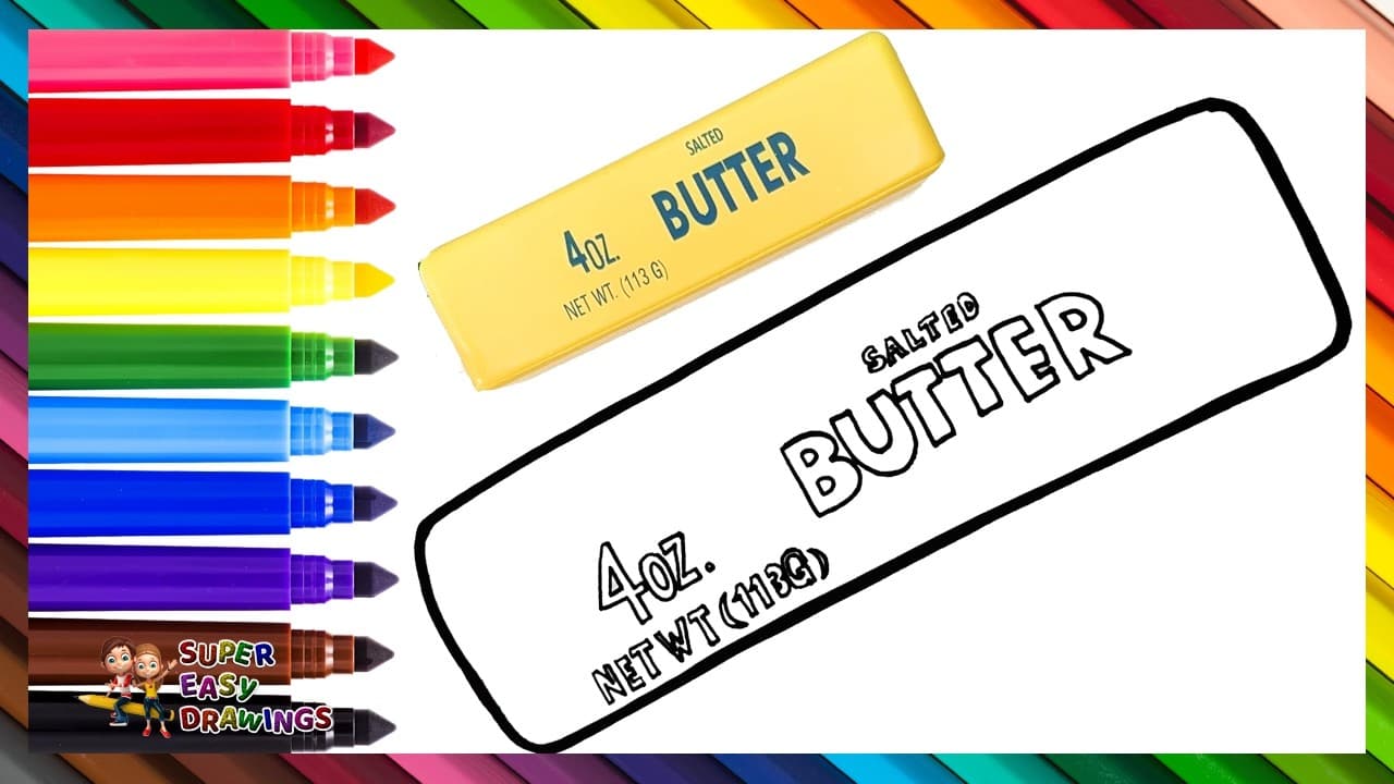Preview of Draw And Color A Butter Squishy π§π Drawings For Kids