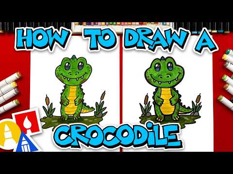 Preview of How To Draw Chompers The Crocodile