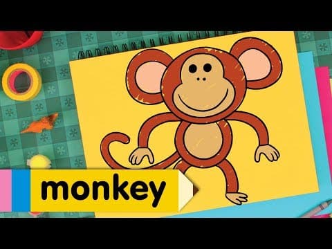 Preview of How to Draw A Monkey 🐵 | Super Simple Draw | Step By Step