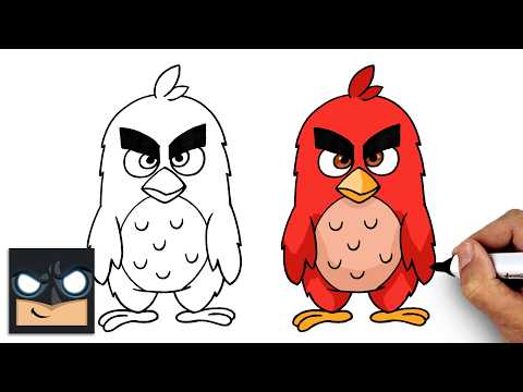 Preview of How to Draw Red | Angry Birds