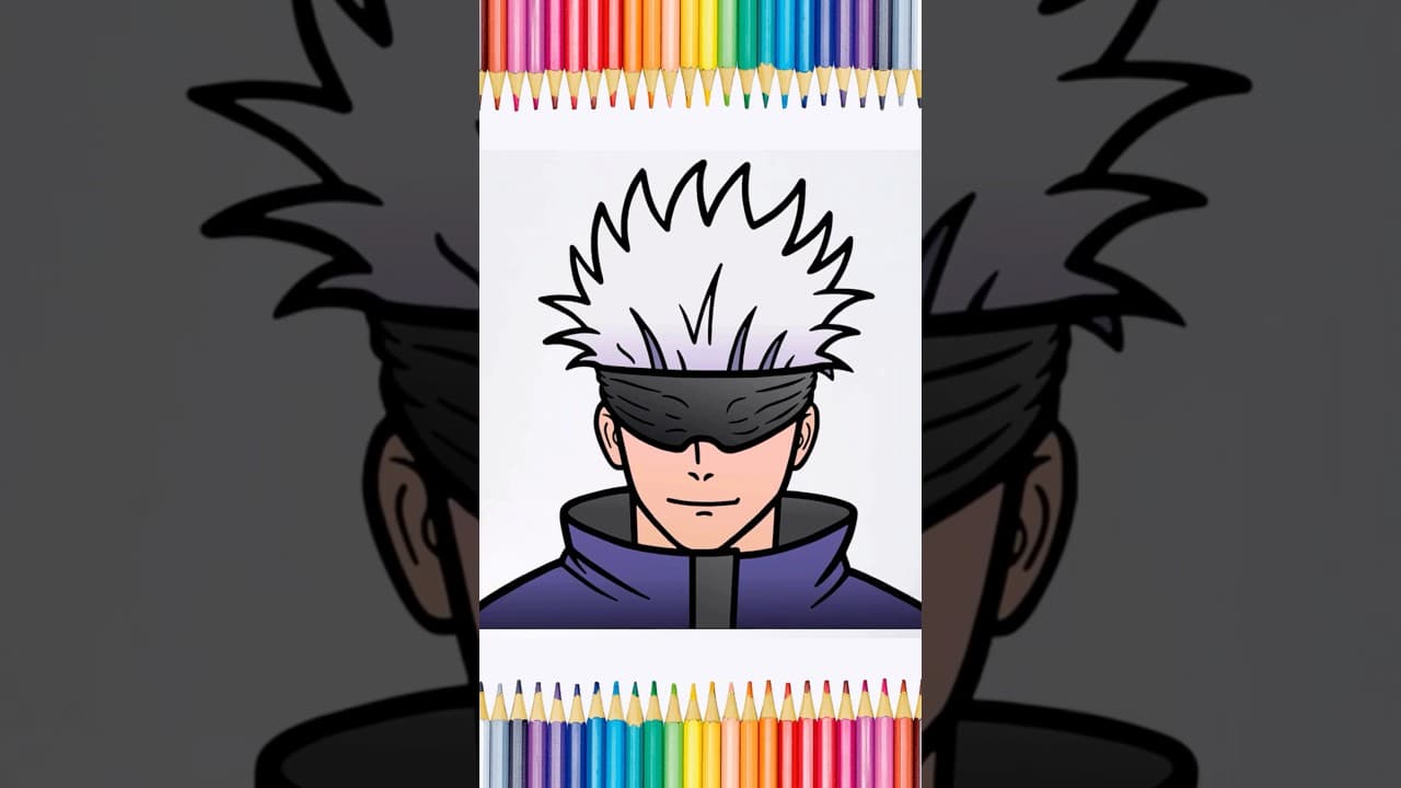 Preview of How to Draw Gojo Satoru