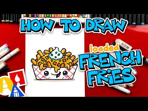 Preview of How To Draw Funny Loaded French Fries