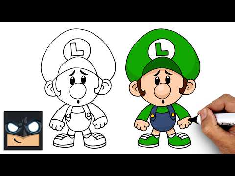 Preview of How to Draw Baby Luigi | Super Mario