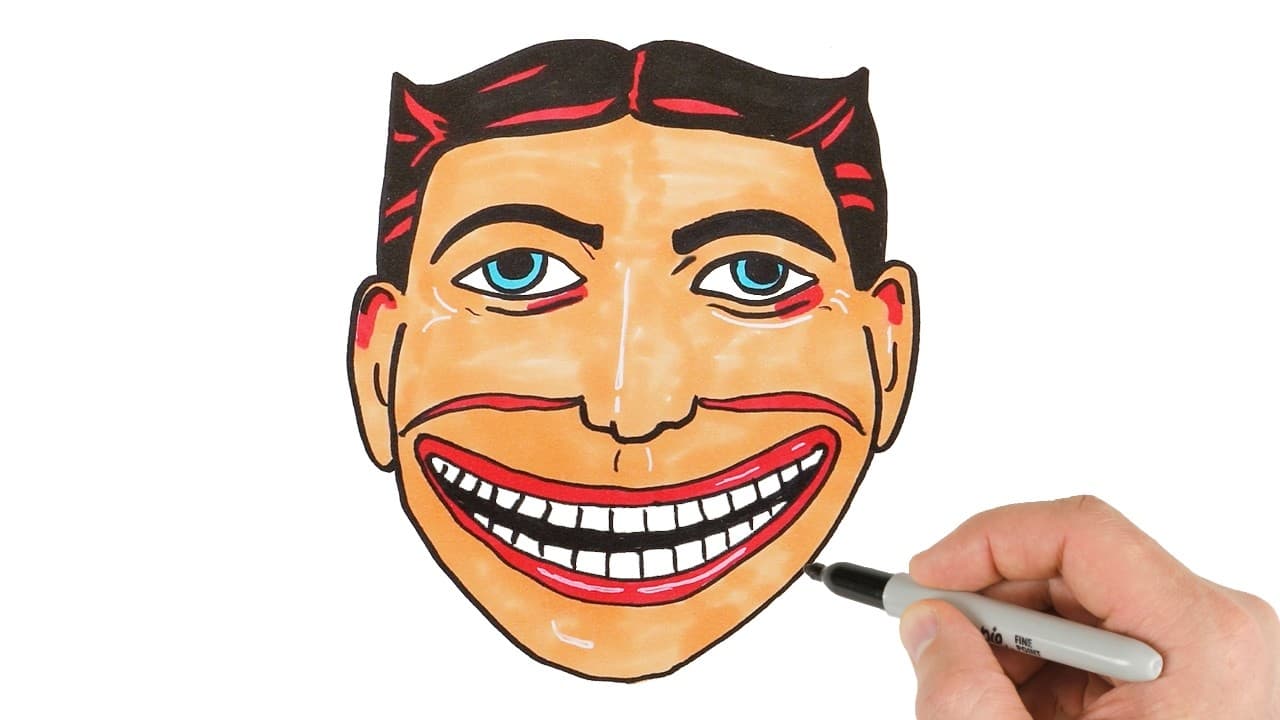 Preview of How to Draw the Steeplechase Face — the Symbol of Coney Island | Step-by-Step Tutorial!