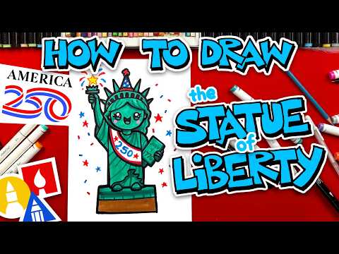 Preview of How To Draw The Statue Of Liberty For America 250 Years!