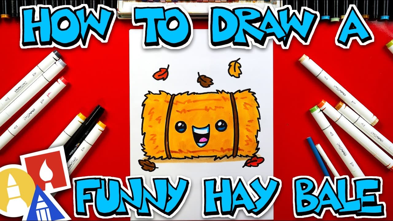Preview of How To Draw A Funny Hay Bale