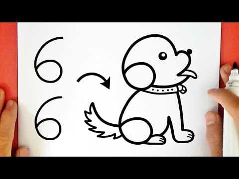 Preview of How to draw a CUTE DOG from NUMBER 66