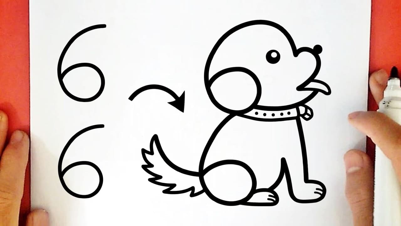 Preview of How to draw a CUTE DOG from NUMBER 66