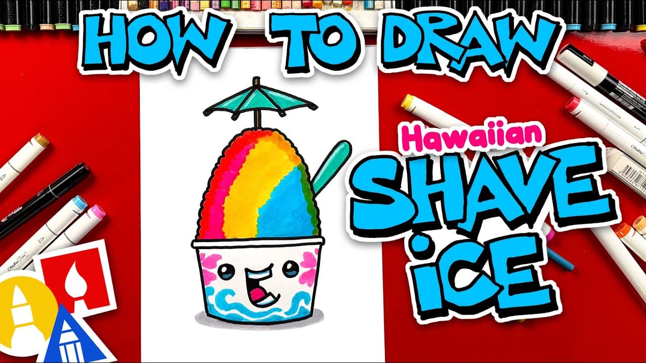 Preview of How To Draw A Cute Hawaiian Shave Ice