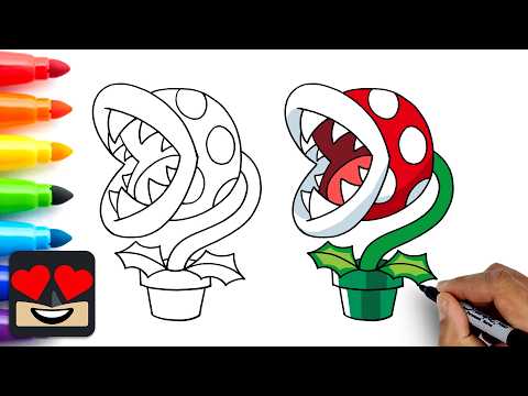 Preview of How To Draw Piranha Plant | Super Mario