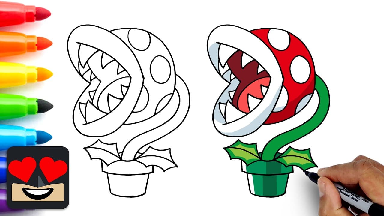 Preview of How To Draw Piranha Plant | Super Mario