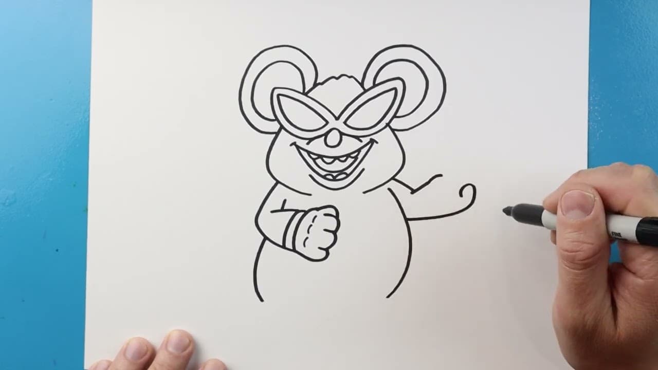 Preview of How to Draw Mouser | Super Mario Bros Galaxy Movie