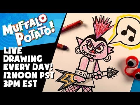 Preview of How To Draw QUEEN BARB from TROLLS WORLD TOUR! #withme MUFFALO POTATO